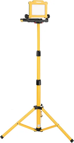 Trípode inalámbrico LED luz de trabajo compatible con Dewalt y Milwaukee batería de 18-20V sin parpadeo, 4000 LM 25 W brillo ajustable, base