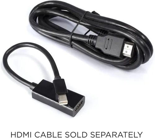 Miniatura 2 de THE CIMPLE CO Adaptador Mini DisplayPort a HDMI, convertidor de cable Thunderbolt a HDMI, funciona con DisplayPort (MiniDP), negro, paquete de 10