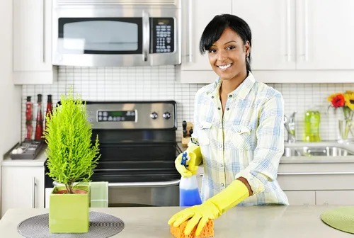 Miniatura 4 de Soft Scrub Guante doméstico de látex reutilizable amarillo