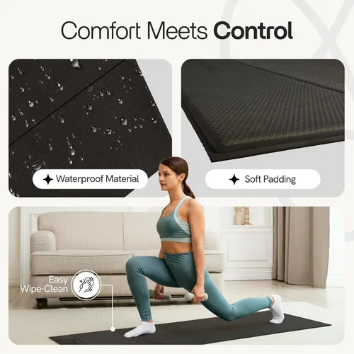 Miniatura 4 de Esterilla de yoga plegable, Esterilla de yoga plegable TPE, Esterilla de ejercicio plegable para yoga, pilates, entrenamientos en el suelo, diseño