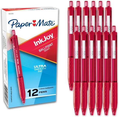 Miniatura 9 de Paper Mate InkJoy 300RT - Bolígrafos retráctiles, punta media, color negro, 12