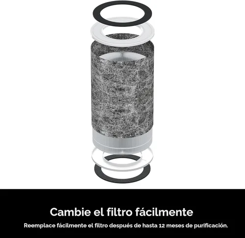 Miniatura 12 de Purificador de aire Shark para el hogar, la oficina y el dormitorio, tecnología Clean Sense, filtro de aire HEPA, 1200 pies cuadrados, captura