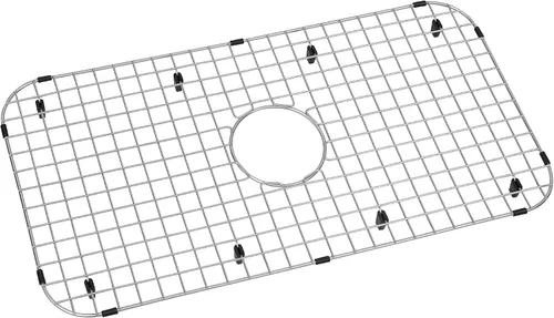 Miniatura 20 de Rejilla de fregadero de cocina Zeesink, protectores de fregadero de 18 1/2" X 13 3/8", rejilla de fregadero de acero inoxidable con drenaje central
