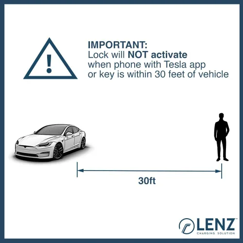 Miniatura 5 de LENZ Paquete - Adaptador de carga y bloqueo J1772 a Tesla