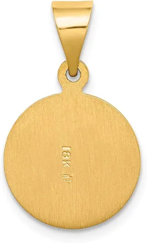 Miniatura 4 de Colgante de medalla de San Judas de oro amarillo macizo de 18 quilates patrón católico 0866in x 0512in