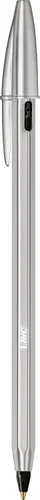 Miniatura 2 de BIC Cristal Re'New - Bolígrafo recargable de alta calidad, en negro y azul, paquete de 2 unidades, incluye 2 recambios de cada