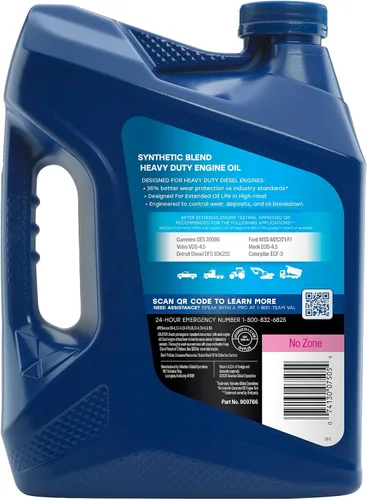 Miniatura 3 de Valvoline Heavy Duty Synthetic Blend 15W-40 Aceite para motor diésel, 1 gal, caja de 3
