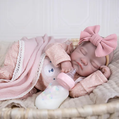 Miniatura 4 de Milidool Muñecas Reborn realistas – Muñeca realista de 20 pulgadas para recién nacido, con extremidades posables, bonito regalo para niños de 3 años