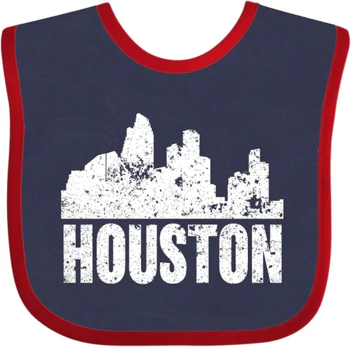 Miniatura 4 de inktastic Houston Skyline Grunge Baby Bib