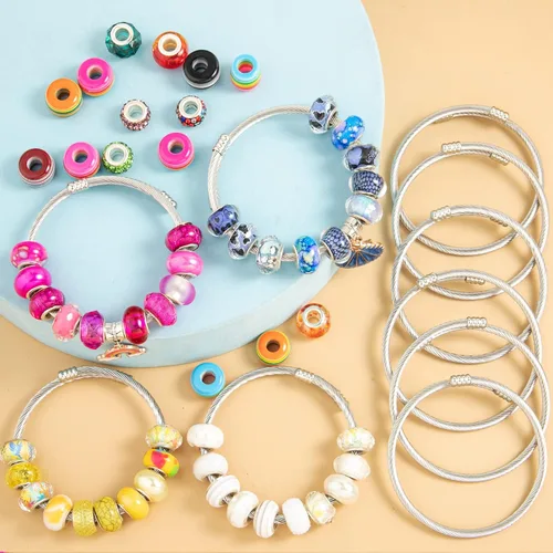 Miniatura 4 de ZYEHXED 20 Piezas Pulsera con Dije de Serpiente Brazaletes Elásticos Expandibles de Acero Inoxidable Pulsera de Serpiente Plateada Para Mujer 20