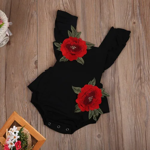 Miniatura 6 de Enterizo para bebés y niñas recién nacidas, ropa floral para niños, traje de verano