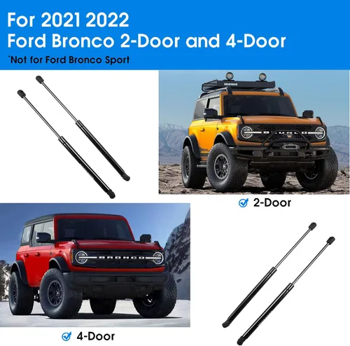 Miniatura 4 de Amortiguadores elevadores de cofre delantero para accesorios Ford Bronco 2021+, muelles de gas para amortiguadores compatibles con Ford Bronco 2021