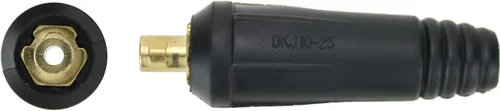 SÜA - Enchufe Dinse 10-25, Gasolina INLINE, con conexión de cable de 3/8''-24 para antorchas TIG de PC Serie 9 y 17 - Modelo: LDTSI-917F
