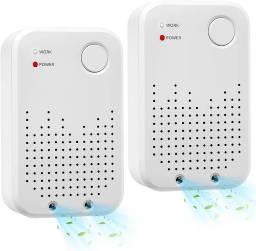 Ionizadores de aire enchufables, paquete de 2 unidades sin filtro, purificadores de aire portátiles silenciosos para dormitorio, cocina, baño,
