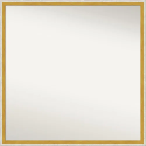 Miniatura 544 de Amanti Art Espejo de baño blanco para sobre el fregadero, 32 x 45 pulgadas, espejo de tocador rectangular blanco esbelto, marco de madera moderno