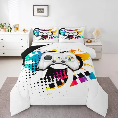 Miniatura 15 de Erosebridal - Juego de funda de edredón con flores de vaca de las Highlands, tamaño Queen, diseño de toro, juego de ropa de cama de ganado vacuno