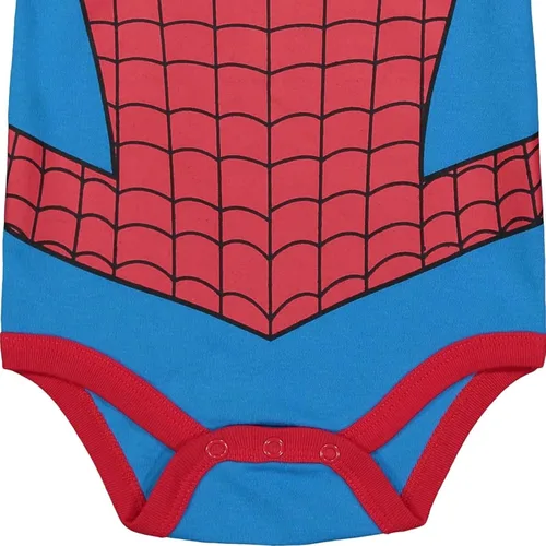 Miniatura 5 de Marvel Vengadores Hulk Capitán América Iron Man Spider Man Baby Cosplay Body y pantalones Conjunto de recién nacido a bebé