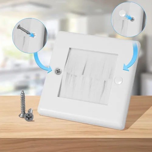 Miniatura 3 de Kit de organización de cables de pared - Ocultador de cables de TV para TV montado en la pared, incluye extensión de cable de TV de 6 pies y 2
