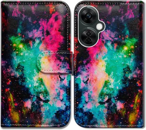 Miniatura 22 de Bcov Funda para Oneplus Nord N30 5G, diseño de pájaro negro y verde con tapa para teléfono con ranura para tarjeta y soporte para OnePlus Nord N30 5G