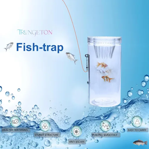 Miniatura 2 de Portable and Plastic Aquarium Minnow&Small Fish Trap for Aquarium Children Fishing Outdoors,Durable Container Bait Trap Suitable for