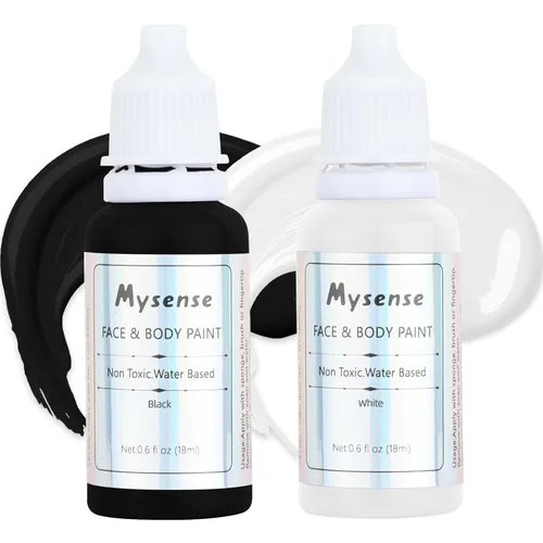 Miniatura 11 de Mysense Pintura facial corporal púrpura pastel, pintura facial lavable a base de agua, pintura corporal crema no tóxica para adultos y niños