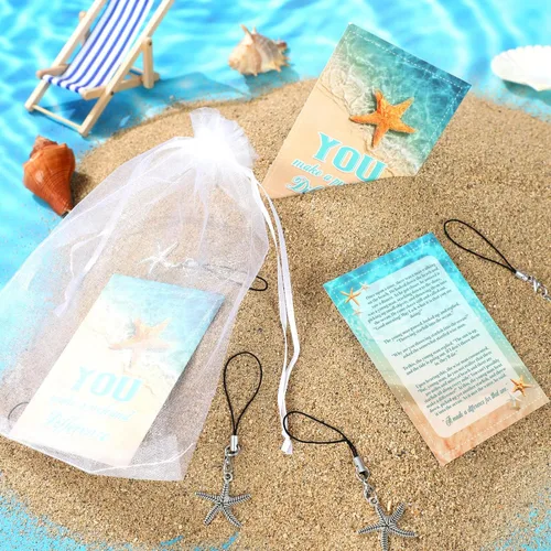 Miniatura 4 de Juego de 90 tarjetas de regalo de Starfish Story, mini tarjetas de apreciación de recuerdo, tarjetas de tamaño de cartera de Starfish Story, regalos