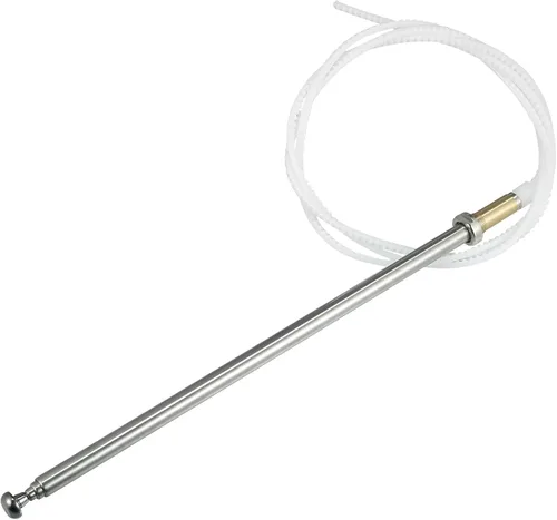 X AUTOHAUX Reemplazo del mástil de la antena de la señal de radio AM FM del coche para el tono plateado del Benz 1981-1993 de Mercedes