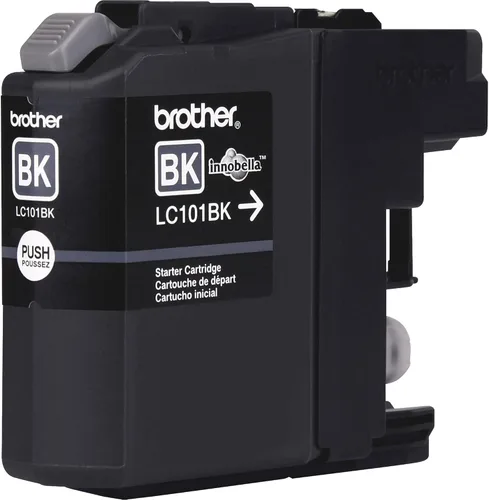 Miniatura 3 de Brother - Cartucho original de tinta negra de rendimiento estándar, LC101BK, tinta negra de repuesto, rendimiento de hasta 300 páginas, LC101