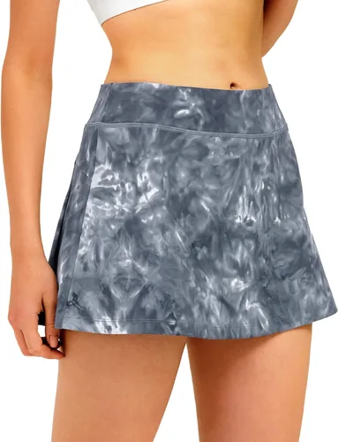 Miniatura 5 de Stelle - Falda pantalón de tenis para mujer, pantalón cargo de golf, deportiva, de cintura alta, con bolsillos interiores, para entrenamiento