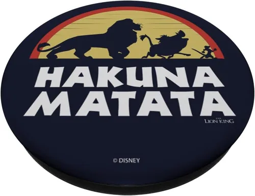 Miniatura 2 de Disney Lion King Simba Timon Pumbaa Hakuna Matata Sunset PopSockets estándar PopGrip