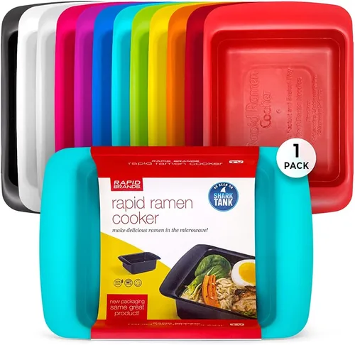 Miniatura 9 de Rapid Plastic - Tazón de fideos o sopas de plástico Sopa y fideos para microondas en cuestión de minutos, perfecto para dormitorio, cocina pequeña