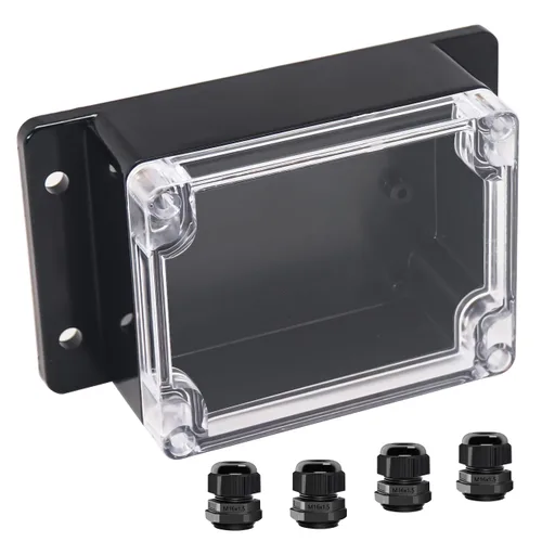 Miniatura 9 de Project Box IP65 Caja de Conexiones Impermeable de Plástico ABS Cajas Eléctricas Caja de Proyecto Electrónico DIY Carcasa de Alimentación con Oreja