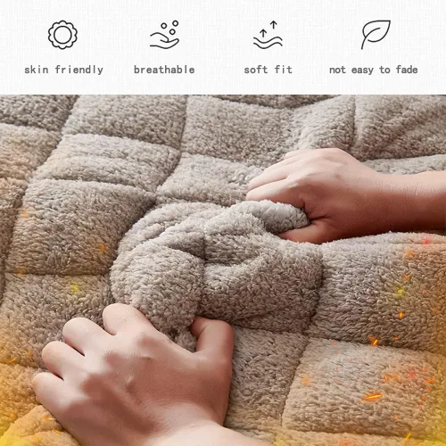 Miniatura 4 de Cubrecolchón de futón plegable japonés con parte inferior transpirable, tapete de tatami Shikibuton, colchón de campamento portátil, para cama