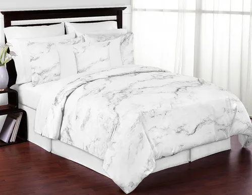 Miniatura 13 de Sweet Jojo Designs Juego de edredón individual de 2 piezas (rayas modernas) para niños o niñas, adolescentes, ropa de cama para niños, cama en una