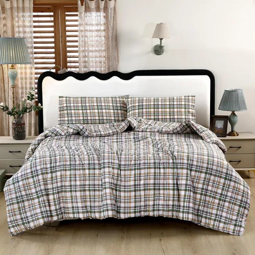 Miniatura 25 de SDIII - Juego de edredón de 3 piezas gris tamaño Queen con 2 fundas de almohada, juego de ropa de cama suave de microfibra cepillada gris para Gris