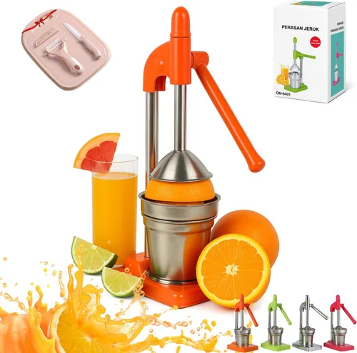 Miniatura 8 de Exprimidor de hierro fundido eficaz, exprimidor manual resistente de hierro fundido, exprimidor de limón de acero inoxidable para el hogar