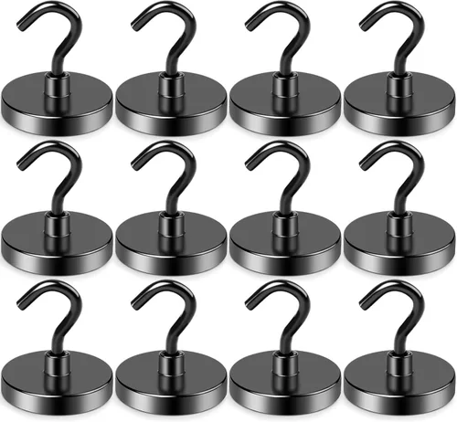 Miniatura 18 de LOVIMAG - Ganchos magnéticos de 120 libras de alta resistencia, ganchos magnéticos de neodimio fuertes para el hogar, cocina, lugar de trabajo