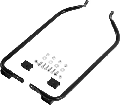 TCT-MOTORPARTS Kit de soporte de alforja para Harley Road King Glide Electra Glide FLHT CVO Street Glide Classic1997-2008 07 Negro A# Negro