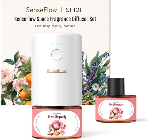 Miniatura 8 de Difusor de aceite esencial para el hogar, difusor inteligente de aromaterapia sin agua SF101S Pro, aroma de habitación enchufable con temporizador