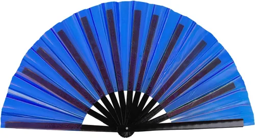 Miniatura 28 de Paquete de 4 ventiladores de mano plegables grandes para mujeres/hombres, ventilador chino de Kung Fu de mano, abanicos plegables decorativos