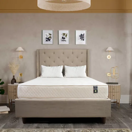 Miniatura 10 de Colchón Queen de 8 pulgadas, color blanco, espuma elástica Visco, colchón de espuma de alta densidad, cubierta superior de poliéster de primera