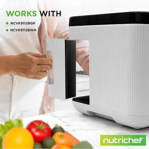 Miniatura 6 de Nutrichef Filtro de compostador de repuesto: reemplaza tu filtro eléctrico de abono de cocina Nutrichef Reemplazo óptimo cada 3-6 meses Fácil