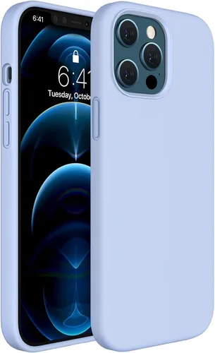 Miniatura 181 de Miracase Funda diseñada para iPhone 13, con protector de pantalla de vidrio templado, forro de microfibra suave antiarañazos, funda de goma