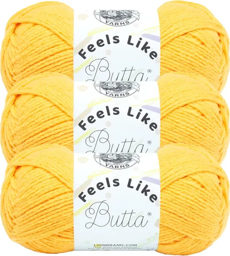 Miniatura 46 de Lion Brand Yarn - Hilo Feels Like Butta, hilo aterciopelado suave para tejer y hacer ganchillo, paquete de 1, Negro