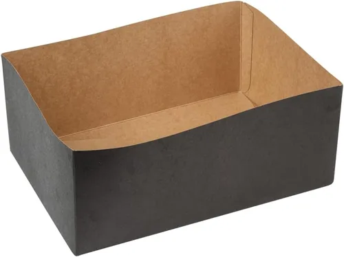 Miniatura 2 de Restaurantware Bio Tek - Bandejas de hamburguesas de 8.4 x 6 x 3.5 pulgadas, 100 bandejas de papel desechables para alimentos, bandejas de papel