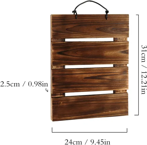 Miniatura 2 de Kit de tablero de montaje para helecho Staghorn Dranvosk, maceta de pared de madera, soporte colgante para plantas verticales, Platycerium