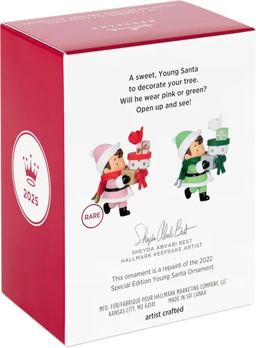 Miniatura 8 de Hallmark Keepsake Adorno de Navidad, misterio de Santa Joven