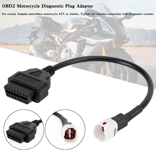 Miniatura 3 de Mad Hornets Conector adaptador de cable de 4 pines a OBD2 apto para Yamaha R1 R6 MT09