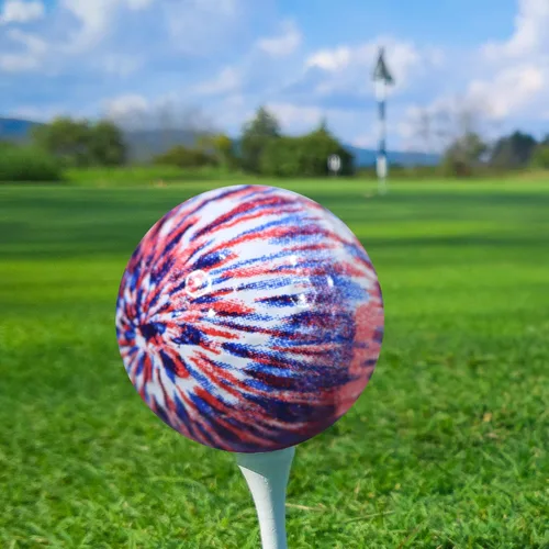 Miniatura 2 de GBM - Pelotas de golf únicas de teñido anudado, color de impresión de 360°, para hombres y mujeres, perfectas para torneos, regalos, eventos