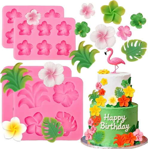 Miniatura 12 de 5 moldes de silicona para números de letras, molde de silicona de hojas de rosa, molde de números del alfabeto para fondant de chocolate, dulces